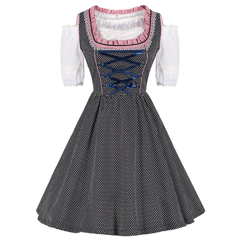 Velda - Klassisches Oktoberfestkleid mit Hosenträgern für Damen