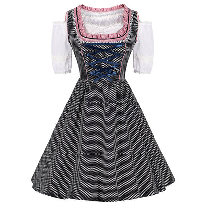 Velda - Klassisches Oktoberfestkleid mit Hosenträgern für Damen