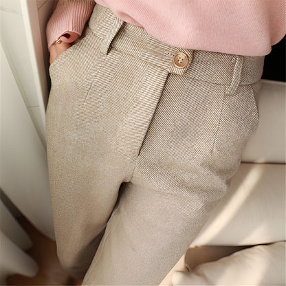 Daren - Formelle schmale Wollhose für Herren