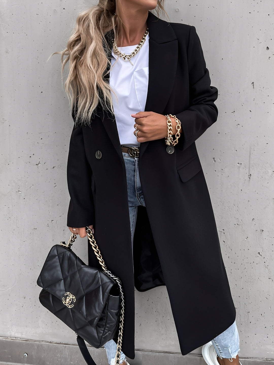 Moriah - Eleganter, warmer Wollmantel für Damen