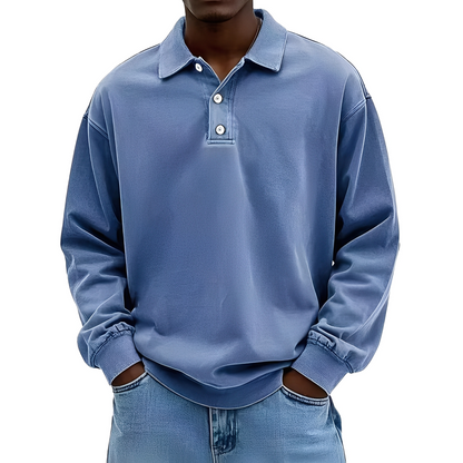 Chris - Klassisches dickes Langarmshirt für Herren