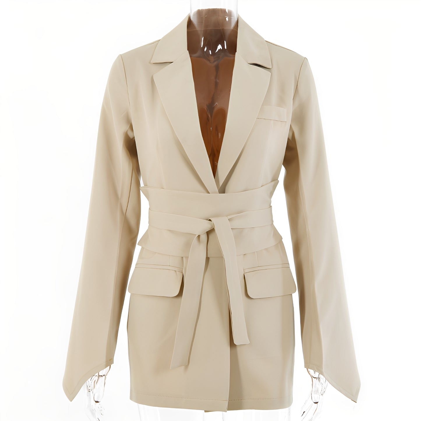 Malvina - Casula Anzugblazer mit Gürtel für Damen