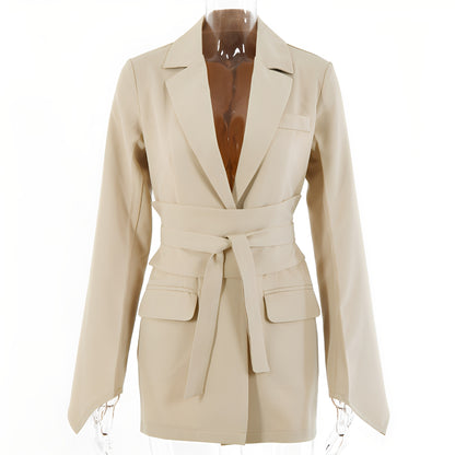 Malvina - Casula Anzugblazer mit Gürtel für Damen