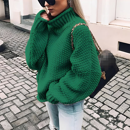 Paulina - Lässiger Rollkragenpullover aus dickem Strick für Damen