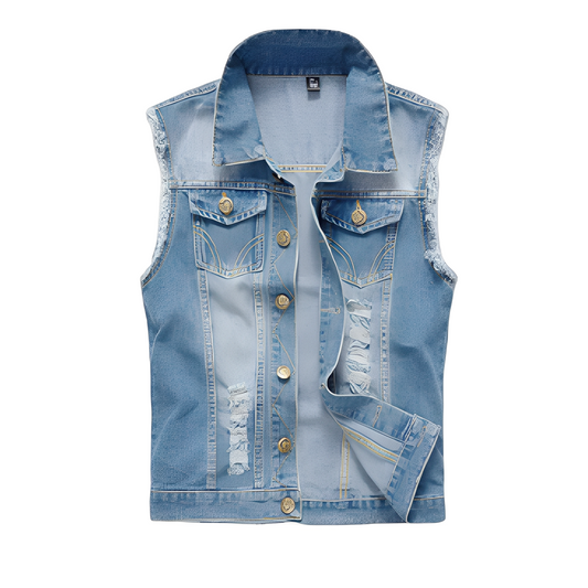 Morley - Retro-Jeansweste mit Taschen  für Herren