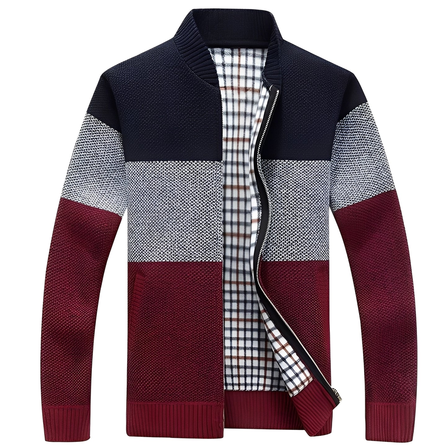 Shaw - Klassische Strickjacke mit Futter für Herren