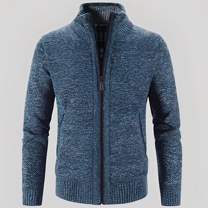 Kelvin - Schlichte Strickjacke mit Reißverschluss für Herren
