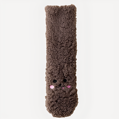 Judith - Stilvolle Winter-Samt-Bodysocken für Damen