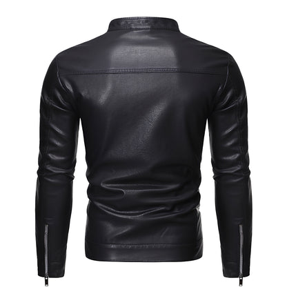 Theodore - Robuste, schmal geschnittene Lederjacke für Herren