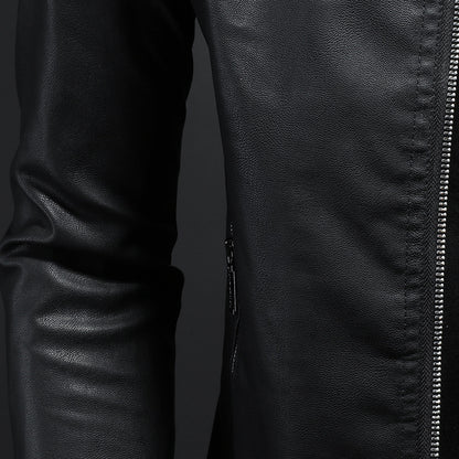 Wendell - Stilvolle, schmal geschnittene Lederjacke für Herren