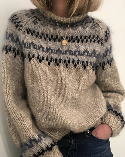 Gemma - Stilvoller Pullover mit hohem Kragen für Damen