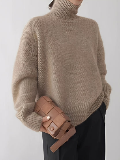 Natalia - Eleganter Rollkragenpullover aus Kaschmir für Damen