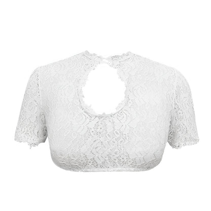 Selby - Oktoberfest-Spitzenbluse mit Details für Damen
