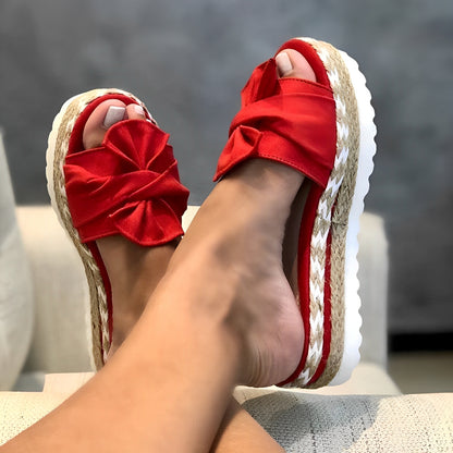 Arleen - Lässige Sandalen mit Schleife für Damen