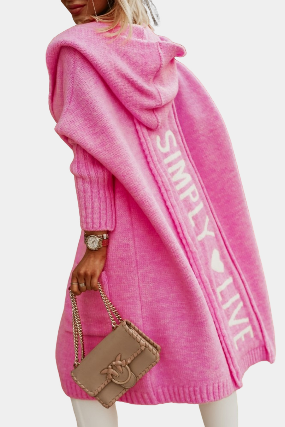 Melyssa - Lässige, locker geschnittene, lange Strickjacke für Damen