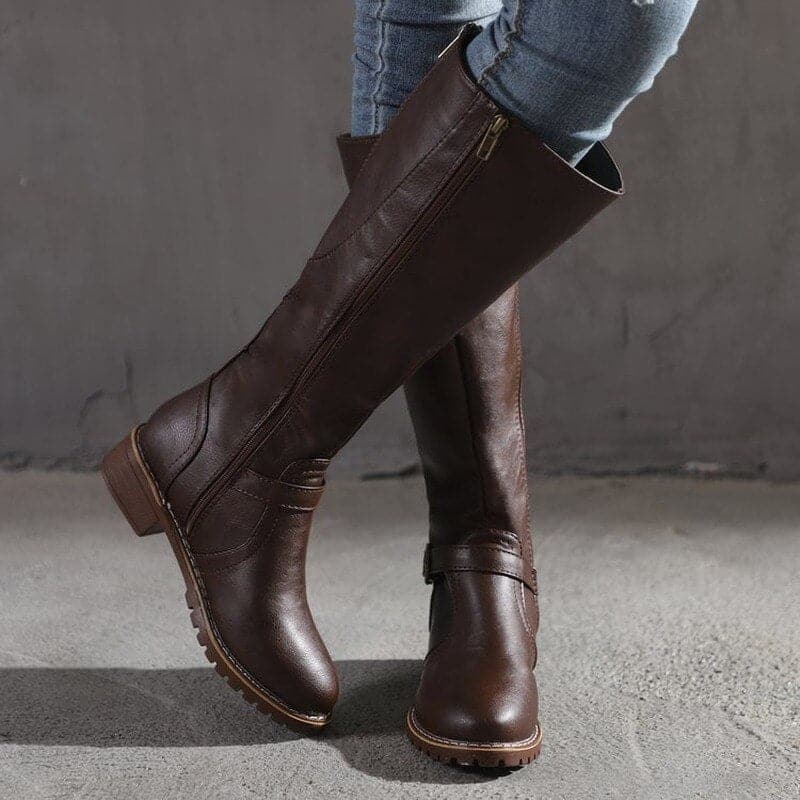 Marly - Lässige Stiefeletten mit Zier-Schnalle für Damen