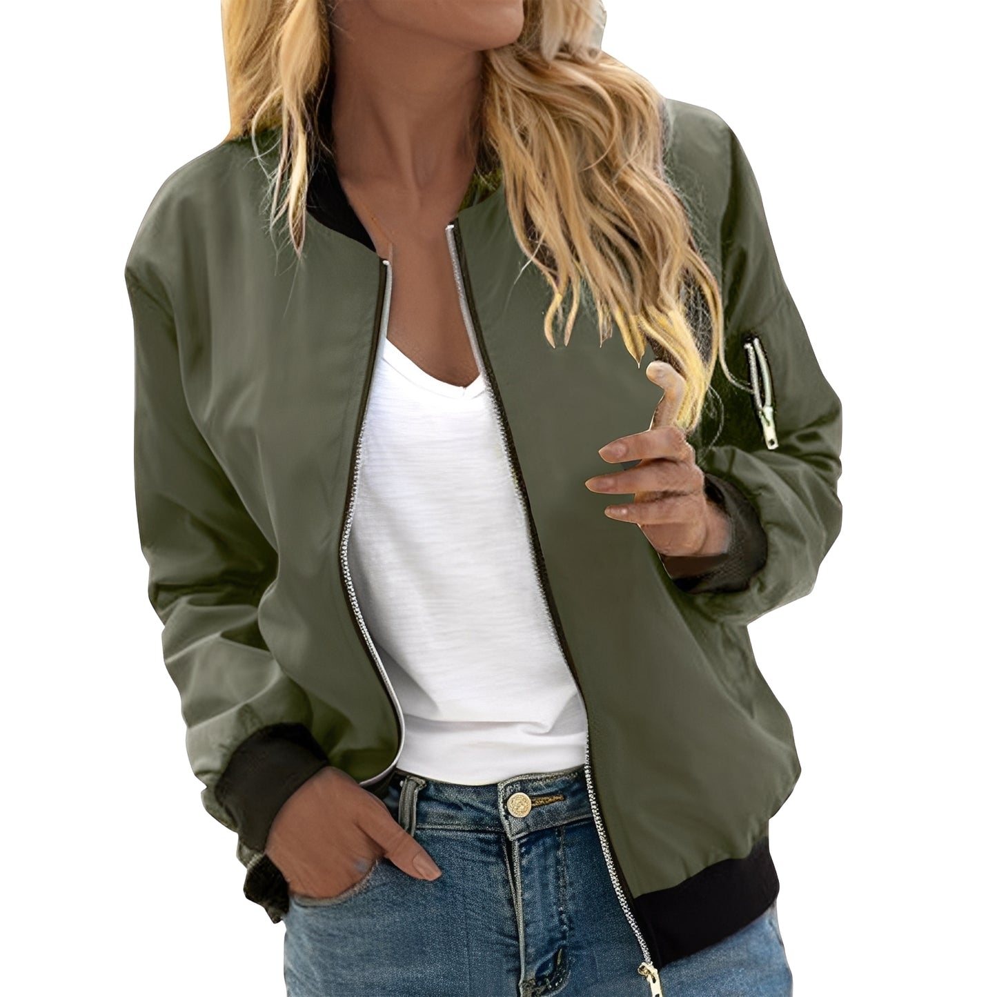 Shirlee - Lässige Bomberjacke im Retro-Stil für Damen
