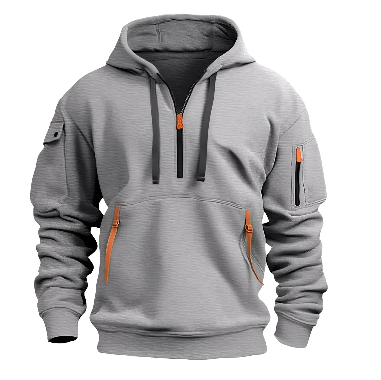 Burton - Lockerer Hoodie mit halbem Reißverschluss für Herren