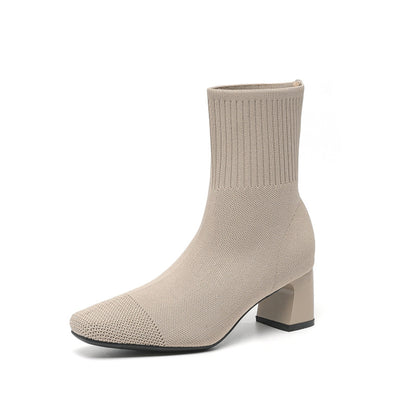 Elisha - Lässige, warme Stiefel mit Absatz für Damen