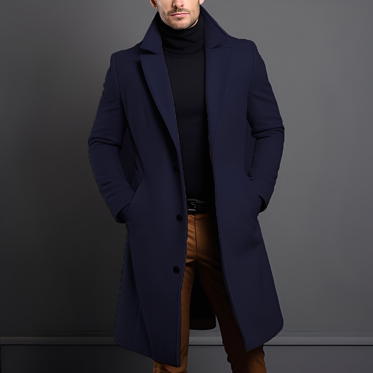 Clifton - Moderner Woll-Trenchcoat für Herren