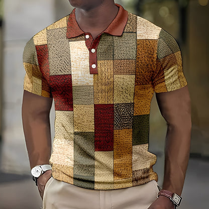 Reginald - Stilvolles mehrfarbiges Poloshirt für Herren