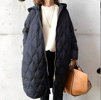 Eleanore - Oversize-Mantel mit Kapuze für Damen
