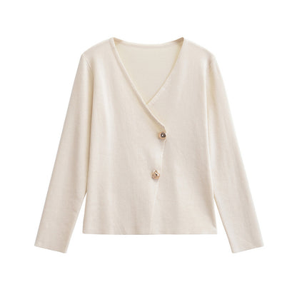 Helena - Stilvoller asymmetrischer Strickcardigan für Damen