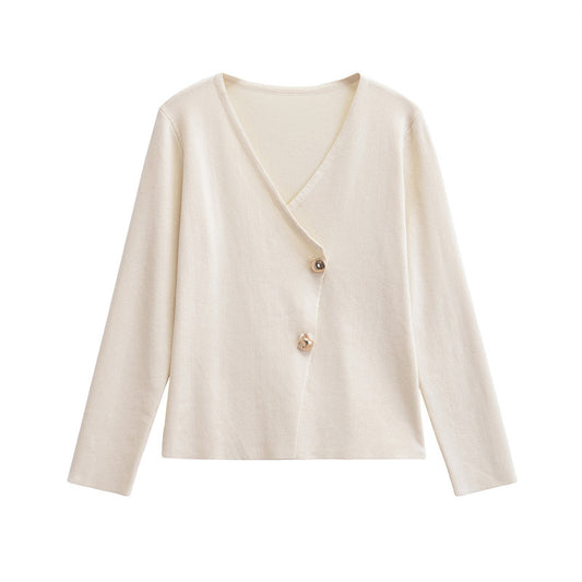 Helena - Stilvoller asymmetrischer Strickcardigan für Damen