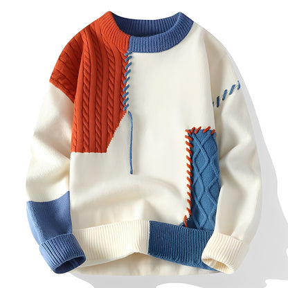 Curtis - Stilvoller Fleece-Pullover mit Farbblock-Design für Herren