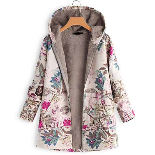 Olyvia - Vintage-Jacke mit Muster für Damen