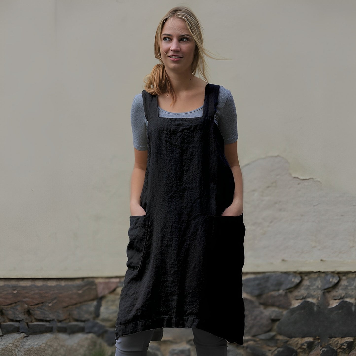 Mozelle - Lässiges Schürzenkleid mit Taschen für Damen