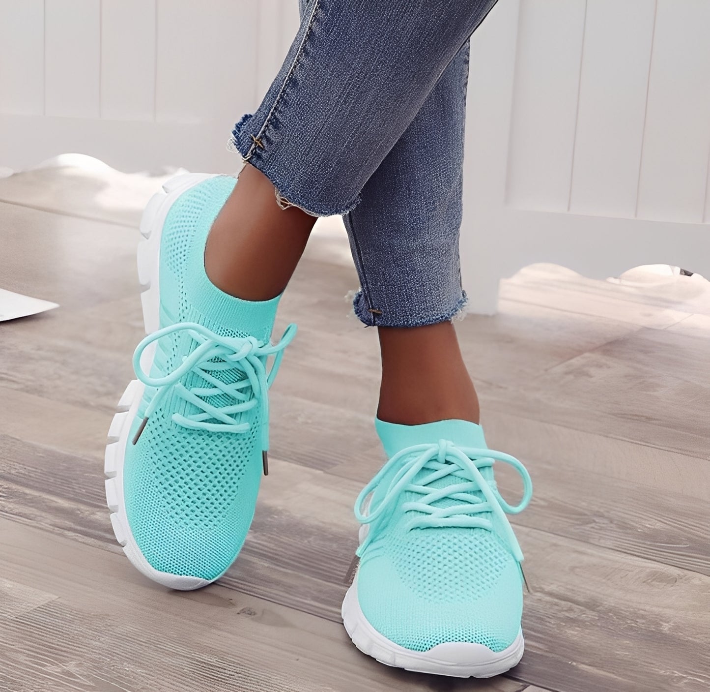 Amanda - Orthopädische Sneakers aus gewebtem Mesh für Damen