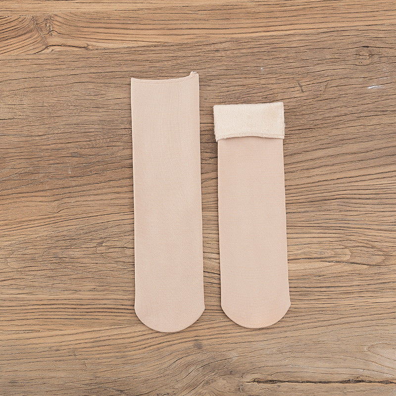Gloria - Warme Samt-Schneesocken für Damen