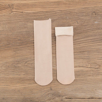 Gloria - Warme Samt-Schneesocken für Damen