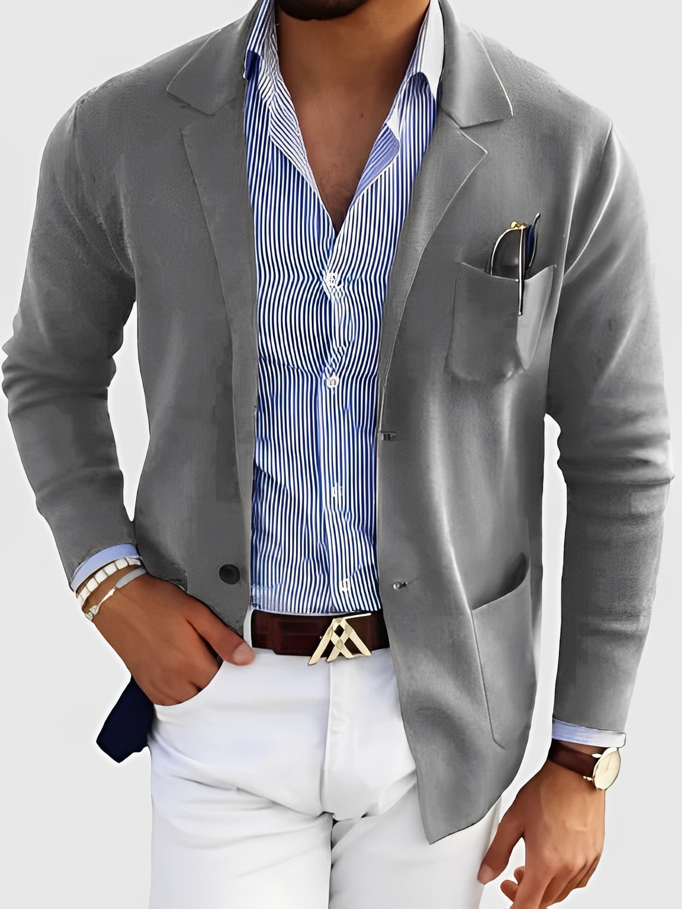Darrin - Lässige Strickjacke mit Taschen für Herren