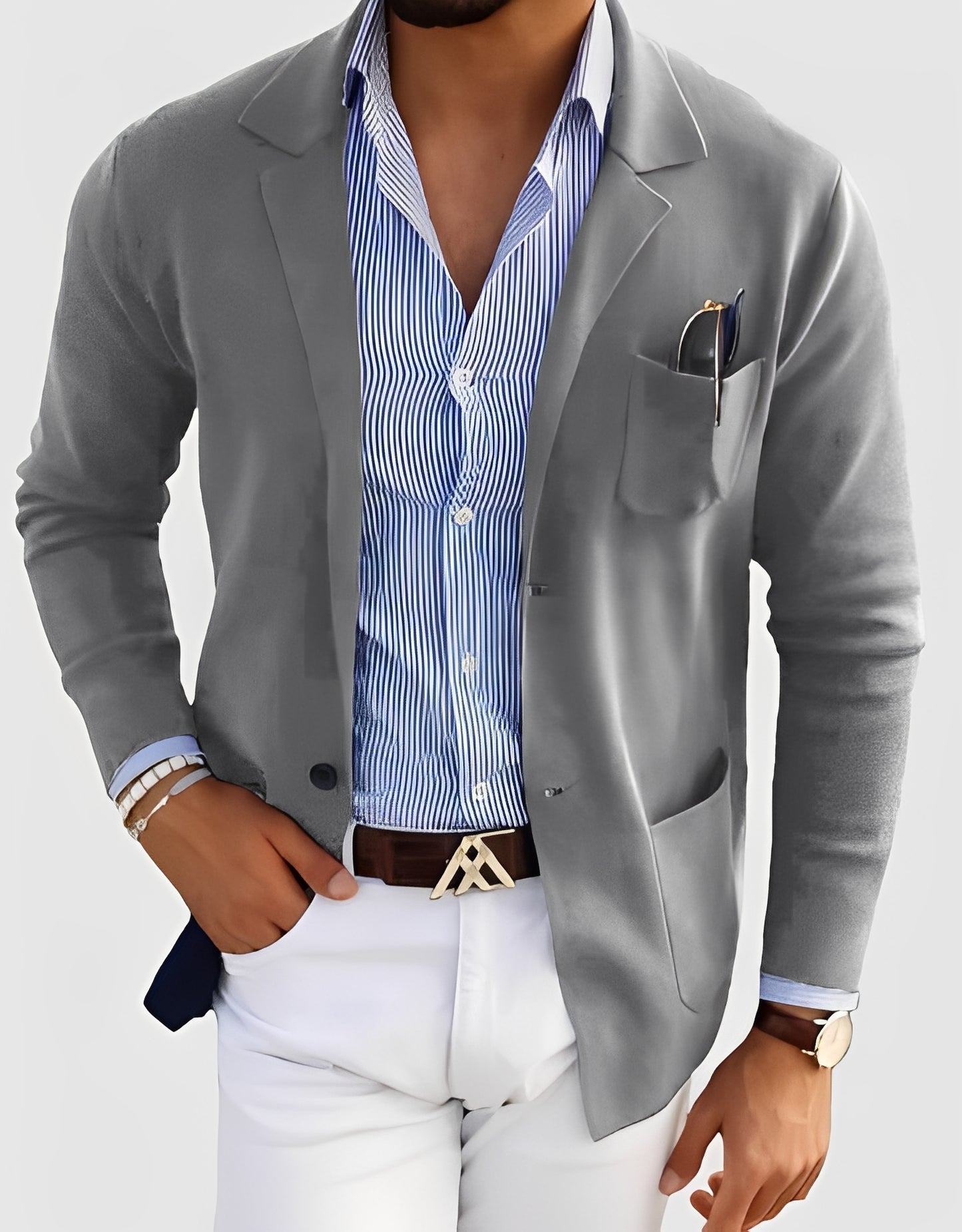 Giffard - Elegante Wolljacke mit doppelter Knopfleiste für Herren