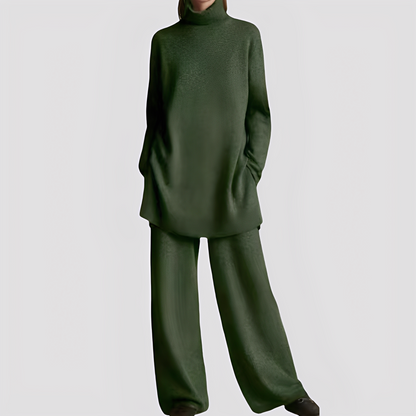 Jessica - Stilvolles Lounge-Set mit hohem Kragen für Damen