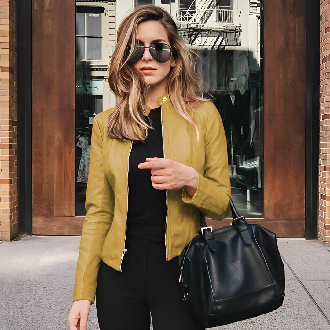 Lysiane - Schicke Winterlederjacke für Damen