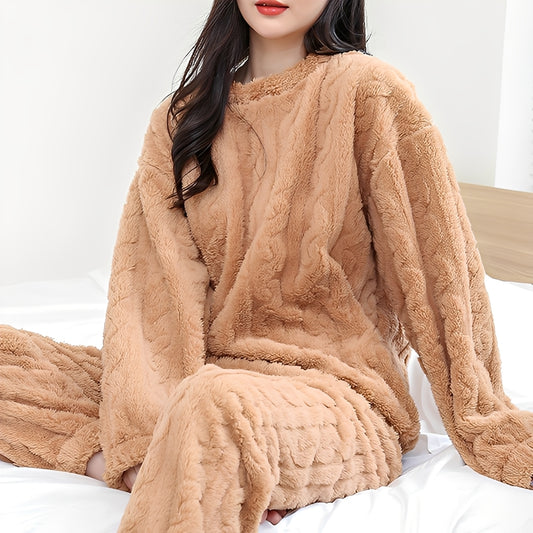 Kilie - Gemütliches, bequemes zweiteiliges Fleece-Set für Damen