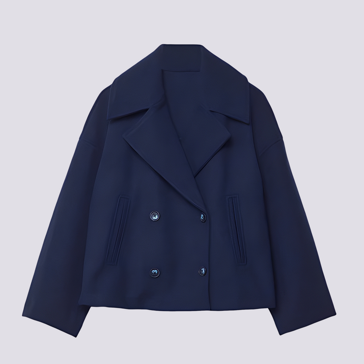 Bethney - Elegante kurze Wolljacke mit Reverskragen für Damen