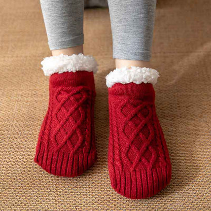 Raquel - Warme, rutschfeste Plüschsocken für Damen für den Winter