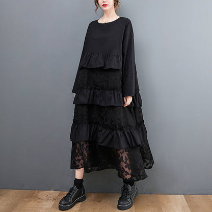 Lauryn - Lässiges Bohemian-Kleid mit Rüschen für Damen