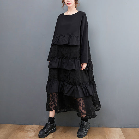 Lauryn - Lässiges Bohemian-Kleid mit Rüschen für Damen