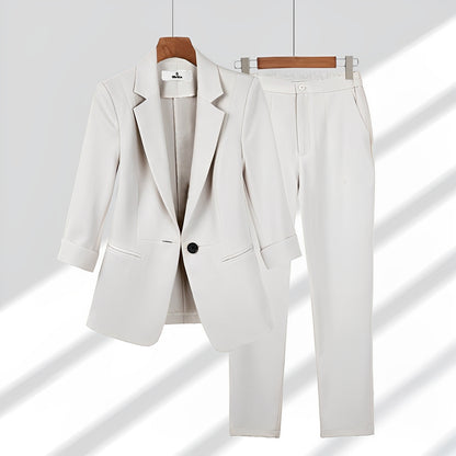 Cassarah - Formelles Blazer- und Hosen-Set für Damen