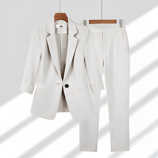 Cassarah - Formelles Blazer- und Hosen-Set für Damen