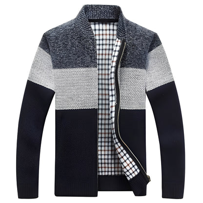 Shaw - Klassische Strickjacke mit Futter für Herren