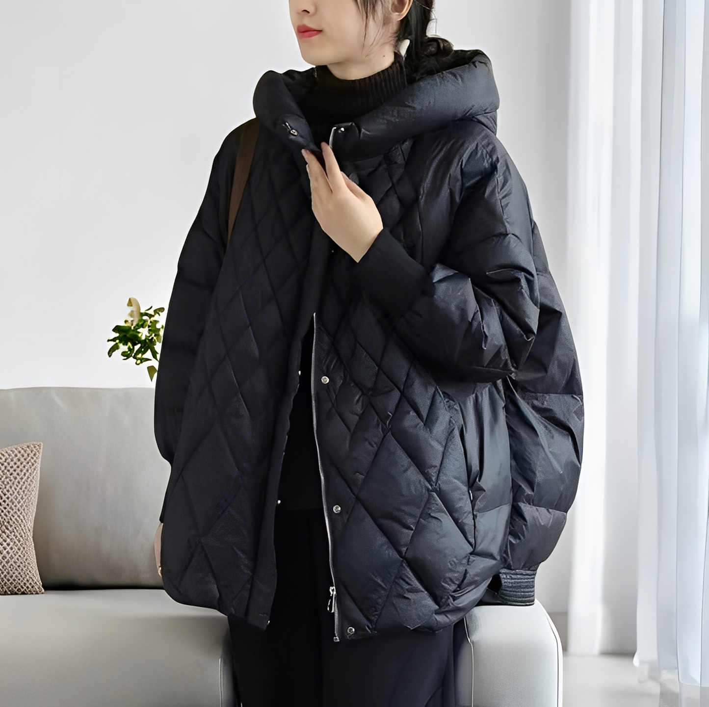 Abigail - Lässiger Winter-Daunenmantel mit Reißverschluss für Damen
