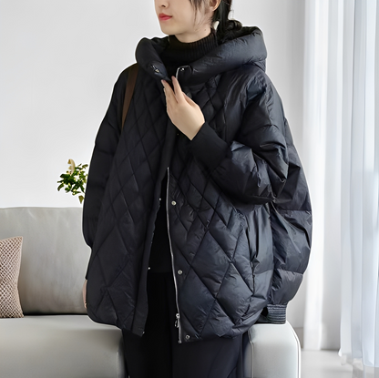 Abigail - Lässiger Winter-Daunenmantel mit Reißverschluss für Damen
