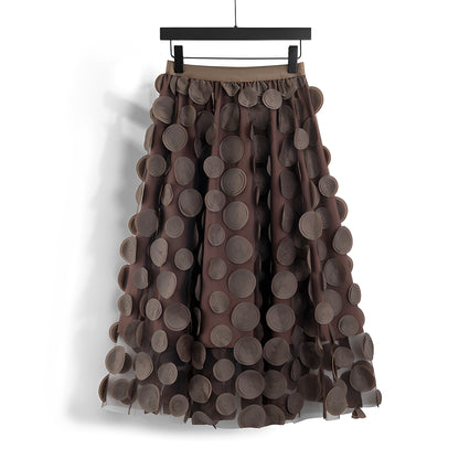 Haylee - Stilvoller Midirock aus Mesh für Damen