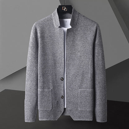 Elsdon - Elegante, leichte Strickjacke mit Taschen für Herren